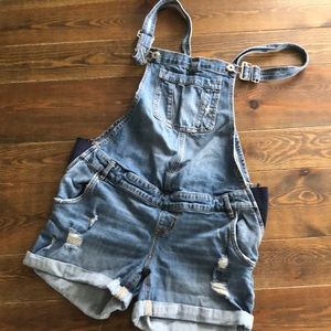 Maternity Jean Shortalls